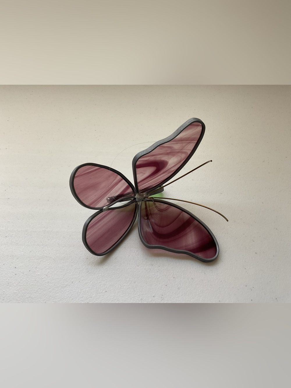 Handmade Stained Glass Butterfly - Picture 2 of 6